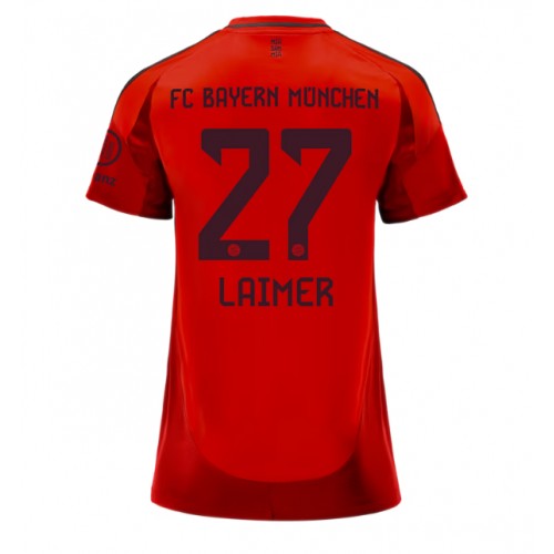 Dámy Fotbalový dres Bayern Munich Konrad Laimer #27 2024-25 Domácí Krátký Rukáv